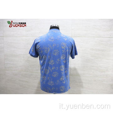 Jersey fiammato solido con camicia stampata